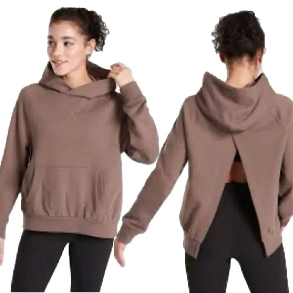 Athleta Moonrise Hoodie Sweatshirt in Mineral Brown
